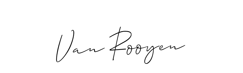 Design your own signature with our free online signature maker. With this signature software, you can create a handwritten (Allison_Script) signature for name Van Rooyen. Van Rooyen signature style 2 images and pictures png