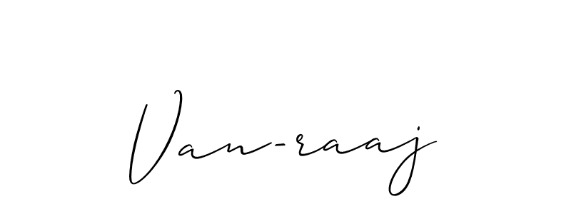 The best way (Allison_Script) to make a short signature is to pick only two or three words in your name. The name Van-raaj include a total of six letters. For converting this name. Van-raaj signature style 2 images and pictures png