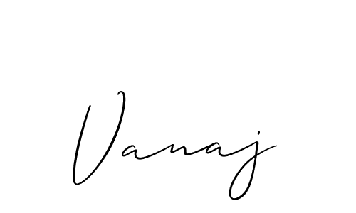 if you are searching for the best signature style for your name Vanaj. so please give up your signature search. here we have designed multiple signature styles  using Allison_Script. Vanaj signature style 2 images and pictures png