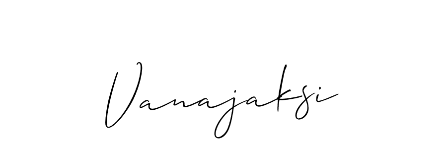 Make a beautiful signature design for name Vanajaksi. With this signature (Allison_Script) style, you can create a handwritten signature for free. Vanajaksi signature style 2 images and pictures png