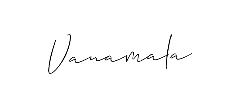 Make a beautiful signature design for name Vanamala. Use this online signature maker to create a handwritten signature for free. Vanamala signature style 2 images and pictures png