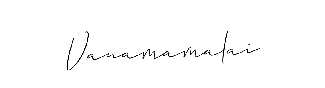 Similarly Allison_Script is the best handwritten signature design. Signature creator online .You can use it as an online autograph creator for name Vanamamalai. Vanamamalai signature style 2 images and pictures png