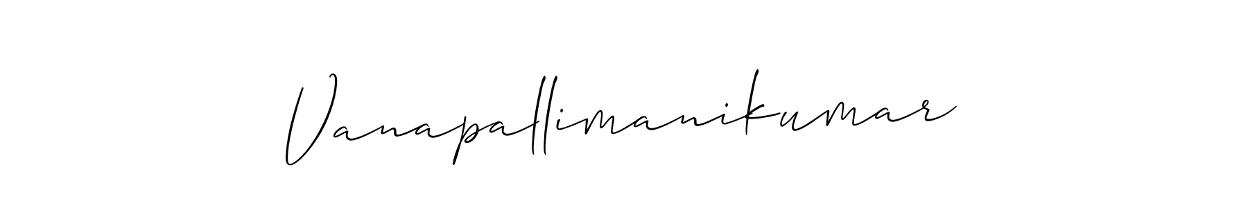 Vanapallimanikumar stylish signature style. Best Handwritten Sign (Allison_Script) for my name. Handwritten Signature Collection Ideas for my name Vanapallimanikumar. Vanapallimanikumar signature style 2 images and pictures png