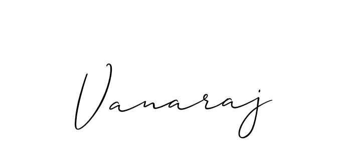 Also we have Vanaraj name is the best signature style. Create professional handwritten signature collection using Allison_Script autograph style. Vanaraj signature style 2 images and pictures png