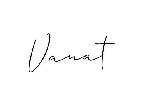 Also we have Vanat name is the best signature style. Create professional handwritten signature collection using Allison_Script autograph style. Vanat signature style 2 images and pictures png