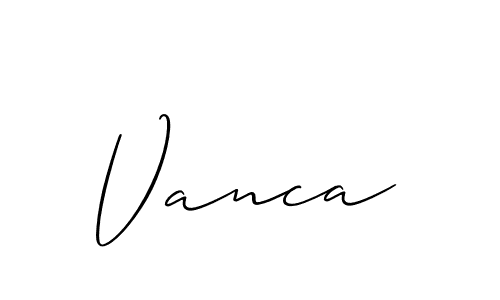 Also You can easily find your signature by using the search form. We will create Vanca name handwritten signature images for you free of cost using Allison_Script sign style. Vanca signature style 2 images and pictures png
