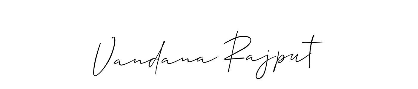 This is the best signature style for the Vandana Rajput name. Also you like these signature font (Allison_Script). Mix name signature. Vandana Rajput signature style 2 images and pictures png