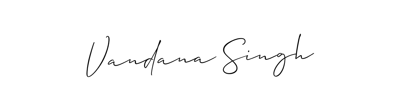 Also we have Vandana Singh name is the best signature style. Create professional handwritten signature collection using Allison_Script autograph style. Vandana Singh signature style 2 images and pictures png