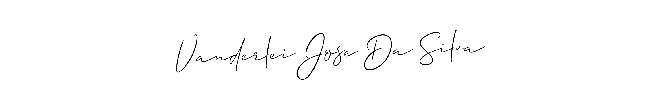 Also we have Vanderlei Jose Da Silva name is the best signature style. Create professional handwritten signature collection using Allison_Script autograph style. Vanderlei Jose Da Silva signature style 2 images and pictures png