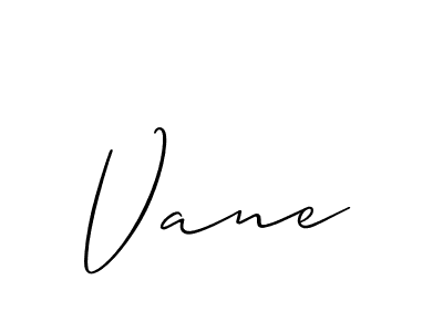 The best way (Allison_Script) to make a short signature is to pick only two or three words in your name. The name Vane include a total of six letters. For converting this name. Vane signature style 2 images and pictures png