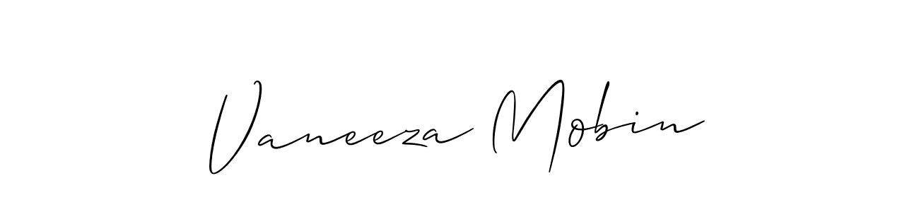 Once you've used our free online signature maker to create your best signature Allison_Script style, it's time to enjoy all of the benefits that Vaneeza Mobin name signing documents. Vaneeza Mobin signature style 2 images and pictures png