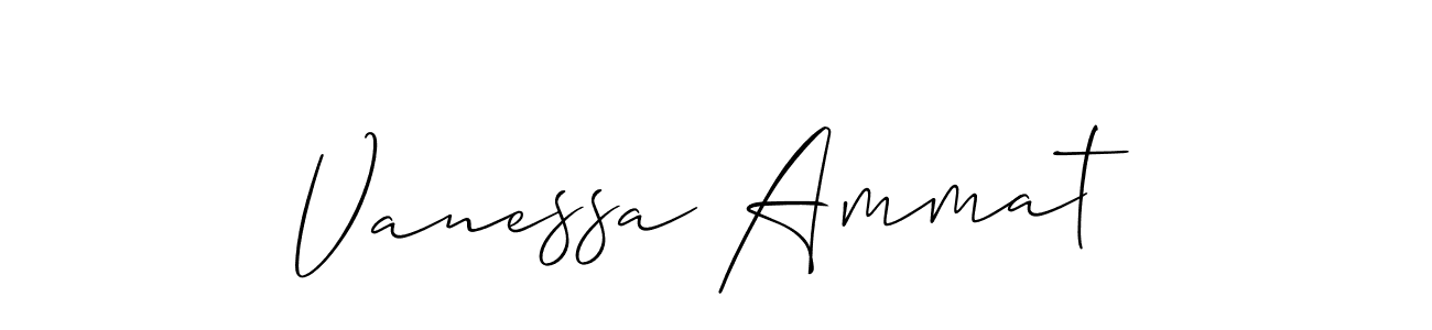 Design your own signature with our free online signature maker. With this signature software, you can create a handwritten (Allison_Script) signature for name Vanessa Ammat. Vanessa Ammat signature style 2 images and pictures png
