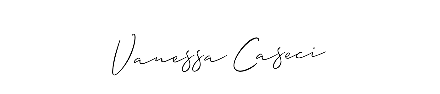 Make a short Vanessa Caseci signature style. Manage your documents anywhere anytime using Allison_Script. Create and add eSignatures, submit forms, share and send files easily. Vanessa Caseci signature style 2 images and pictures png