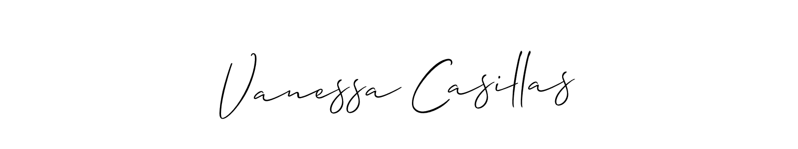 You should practise on your own different ways (Allison_Script) to write your name (Vanessa Casillas) in signature. don't let someone else do it for you. Vanessa Casillas signature style 2 images and pictures png