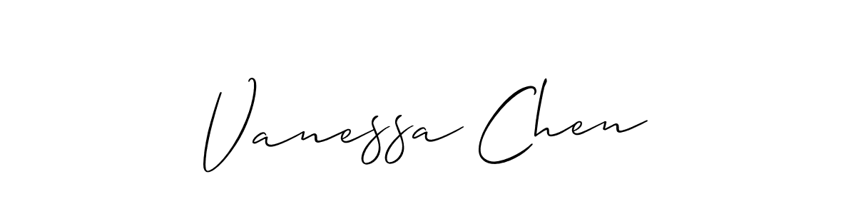 Best and Professional Signature Style for Vanessa Chen. Allison_Script Best Signature Style Collection. Vanessa Chen signature style 2 images and pictures png