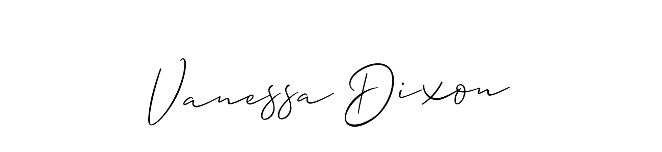 How to make Vanessa Dixon signature? Allison_Script is a professional autograph style. Create handwritten signature for Vanessa Dixon name. Vanessa Dixon signature style 2 images and pictures png