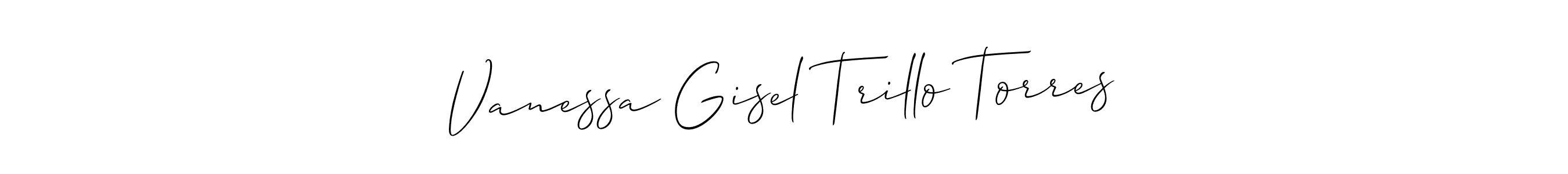 Make a beautiful signature design for name Vanessa Gisel Trillo Torres. Use this online signature maker to create a handwritten signature for free. Vanessa Gisel Trillo Torres signature style 2 images and pictures png