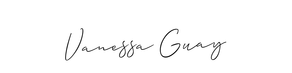 Once you've used our free online signature maker to create your best signature Allison_Script style, it's time to enjoy all of the benefits that Vanessa Guay name signing documents. Vanessa Guay signature style 2 images and pictures png