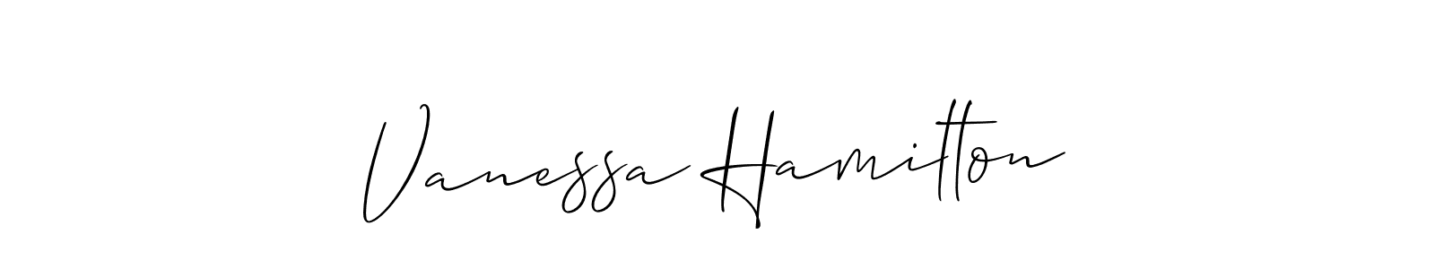 if you are searching for the best signature style for your name Vanessa Hamilton. so please give up your signature search. here we have designed multiple signature styles  using Allison_Script. Vanessa Hamilton signature style 2 images and pictures png
