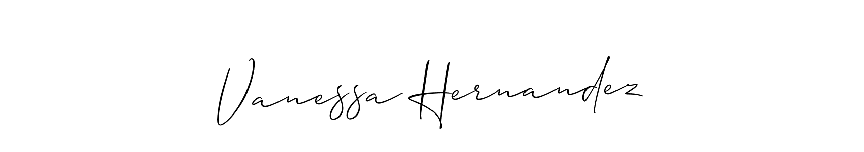 Vanessa Hernandez stylish signature style. Best Handwritten Sign (Allison_Script) for my name. Handwritten Signature Collection Ideas for my name Vanessa Hernandez. Vanessa Hernandez signature style 2 images and pictures png