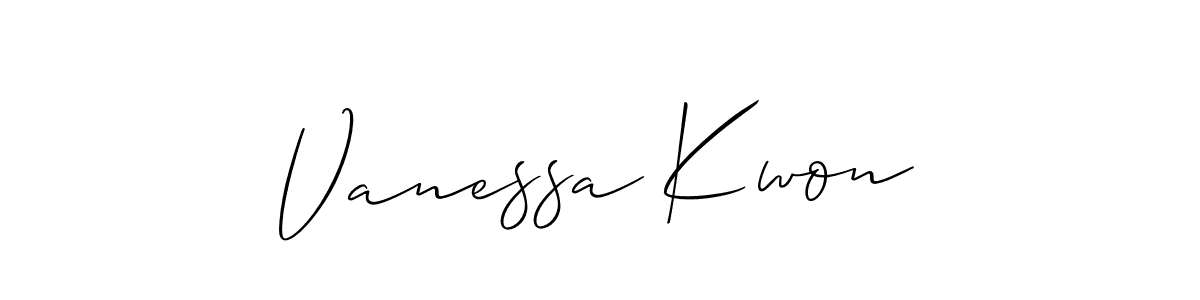This is the best signature style for the Vanessa Kwon name. Also you like these signature font (Allison_Script). Mix name signature. Vanessa Kwon signature style 2 images and pictures png