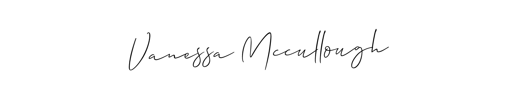 Use a signature maker to create a handwritten signature online. With this signature software, you can design (Allison_Script) your own signature for name Vanessa Mccullough. Vanessa Mccullough signature style 2 images and pictures png