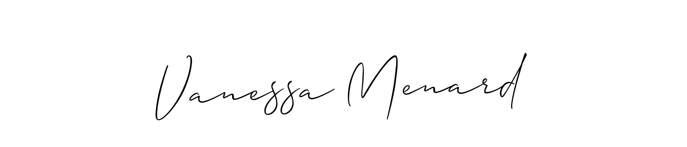 Also You can easily find your signature by using the search form. We will create Vanessa Menard name handwritten signature images for you free of cost using Allison_Script sign style. Vanessa Menard signature style 2 images and pictures png