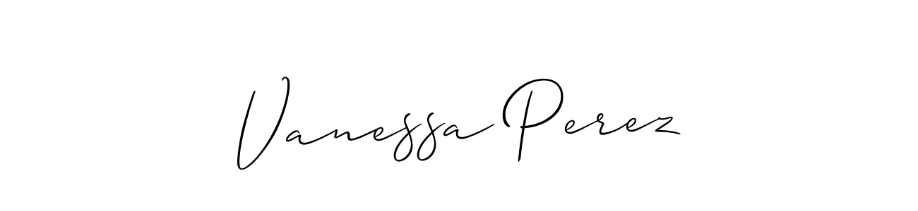 Create a beautiful signature design for name Vanessa Perez. With this signature (Allison_Script) fonts, you can make a handwritten signature for free. Vanessa Perez signature style 2 images and pictures png
