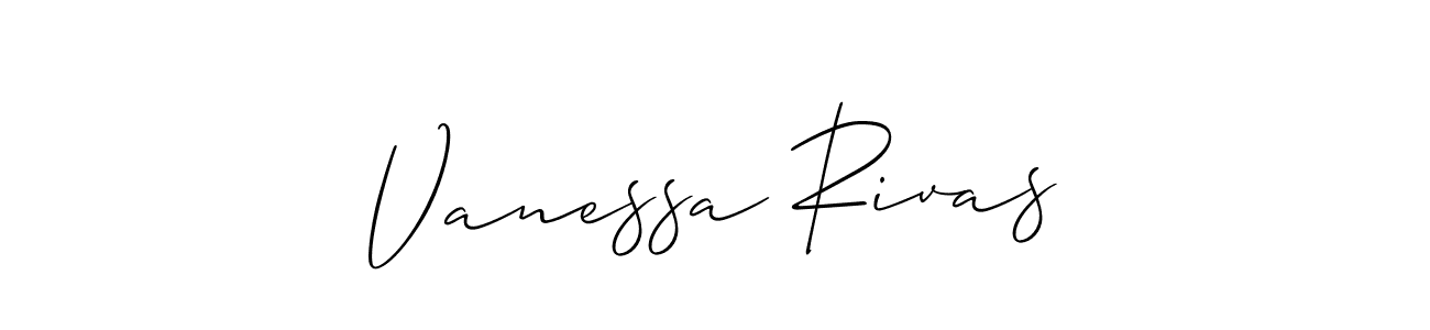 Similarly Allison_Script is the best handwritten signature design. Signature creator online .You can use it as an online autograph creator for name Vanessa Rivas. Vanessa Rivas signature style 2 images and pictures png