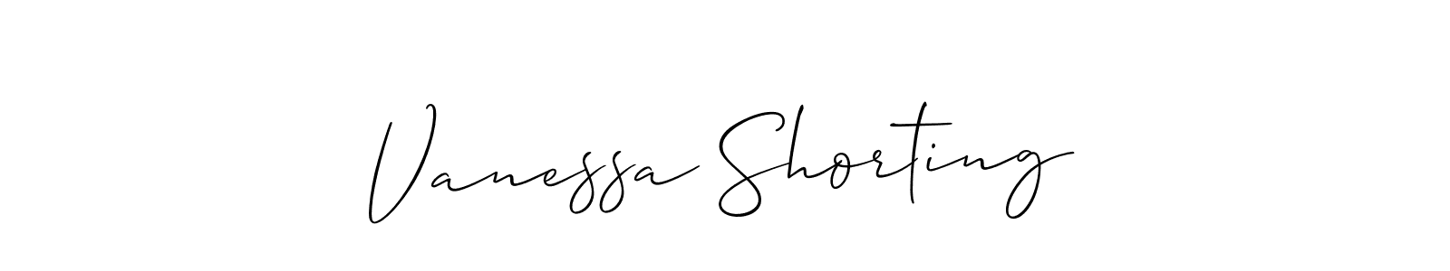 Make a beautiful signature design for name Vanessa Shorting. Use this online signature maker to create a handwritten signature for free. Vanessa Shorting signature style 2 images and pictures png