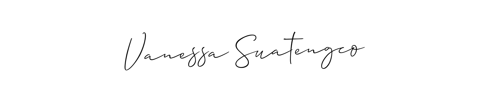 Design your own signature with our free online signature maker. With this signature software, you can create a handwritten (Allison_Script) signature for name Vanessa Suatengco. Vanessa Suatengco signature style 2 images and pictures png