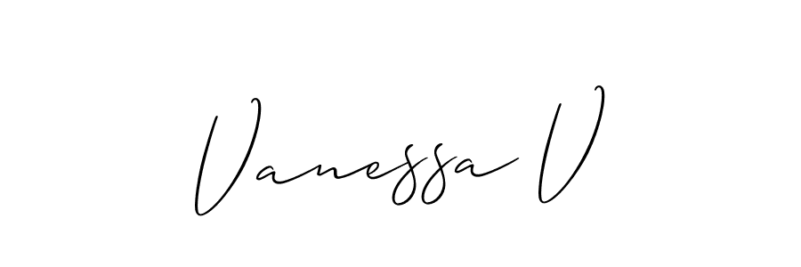 This is the best signature style for the Vanessa V name. Also you like these signature font (Allison_Script). Mix name signature. Vanessa V signature style 2 images and pictures png