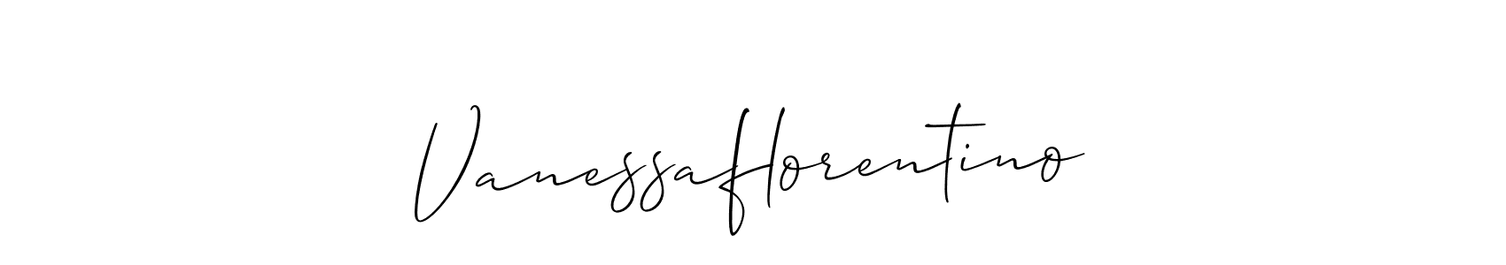 Also we have Vanessaflorentino name is the best signature style. Create professional handwritten signature collection using Allison_Script autograph style. Vanessaflorentino signature style 2 images and pictures png
