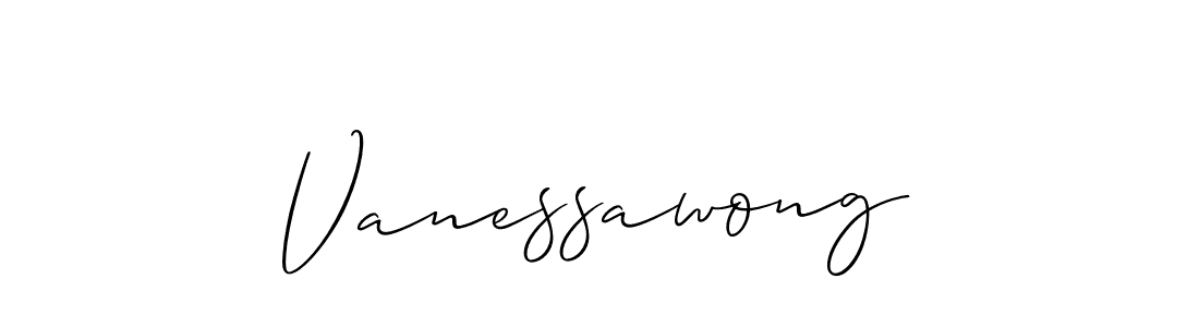 Also we have Vanessawong name is the best signature style. Create professional handwritten signature collection using Allison_Script autograph style. Vanessawong signature style 2 images and pictures png