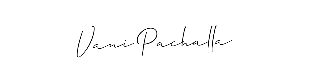 Make a beautiful signature design for name Vani Pachalla. Use this online signature maker to create a handwritten signature for free. Vani Pachalla signature style 2 images and pictures png