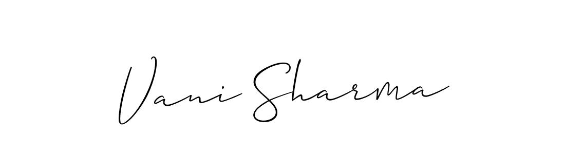 Make a beautiful signature design for name Vani Sharma. Use this online signature maker to create a handwritten signature for free. Vani Sharma signature style 2 images and pictures png