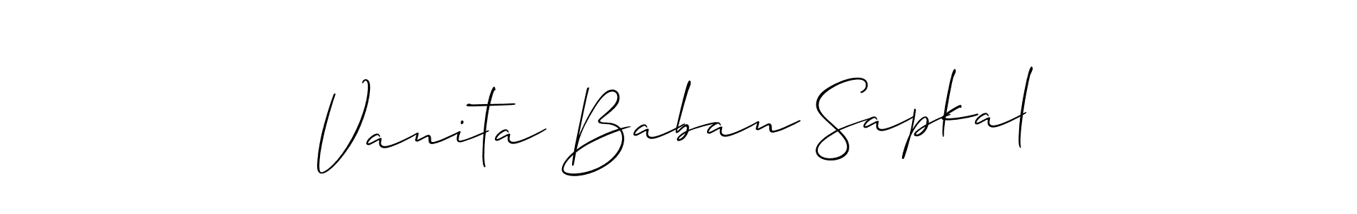 Once you've used our free online signature maker to create your best signature Allison_Script style, it's time to enjoy all of the benefits that Vanita Baban Sapkal name signing documents. Vanita Baban Sapkal signature style 2 images and pictures png