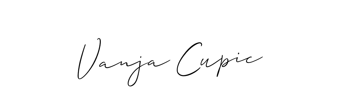 if you are searching for the best signature style for your name Vanja Cupic. so please give up your signature search. here we have designed multiple signature styles  using Allison_Script. Vanja Cupic signature style 2 images and pictures png