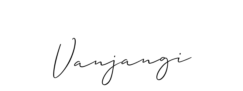 How to make Vanjangi name signature. Use Allison_Script style for creating short signs online. This is the latest handwritten sign. Vanjangi signature style 2 images and pictures png