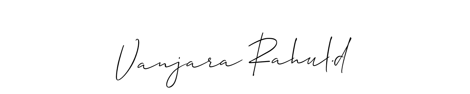Make a beautiful signature design for name Vanjara Rahul.d. Use this online signature maker to create a handwritten signature for free. Vanjara Rahul.d signature style 2 images and pictures png
