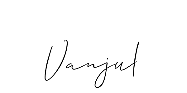 Make a short Vanjul signature style. Manage your documents anywhere anytime using Allison_Script. Create and add eSignatures, submit forms, share and send files easily. Vanjul signature style 2 images and pictures png