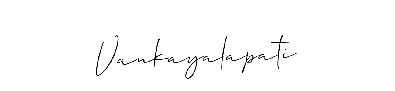 Best and Professional Signature Style for Vankayalapati. Allison_Script Best Signature Style Collection. Vankayalapati signature style 2 images and pictures png