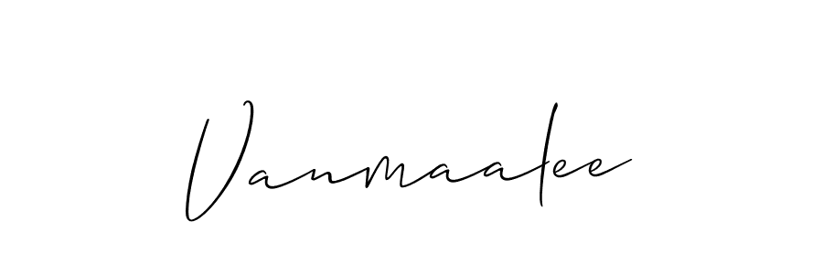 Design your own signature with our free online signature maker. With this signature software, you can create a handwritten (Allison_Script) signature for name Vanmaalee. Vanmaalee signature style 2 images and pictures png