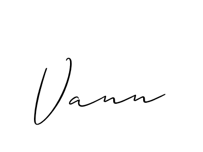 The best way (Allison_Script) to make a short signature is to pick only two or three words in your name. The name Vann include a total of six letters. For converting this name. Vann signature style 2 images and pictures png