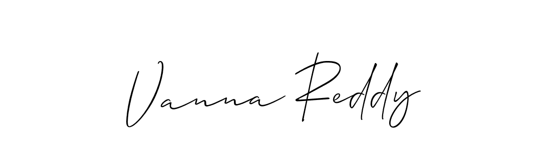 How to Draw Vanna Reddy signature style? Allison_Script is a latest design signature styles for name Vanna Reddy. Vanna Reddy signature style 2 images and pictures png