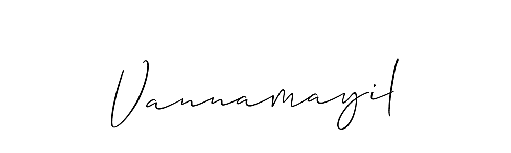 Use a signature maker to create a handwritten signature online. With this signature software, you can design (Allison_Script) your own signature for name Vannamayil. Vannamayil signature style 2 images and pictures png