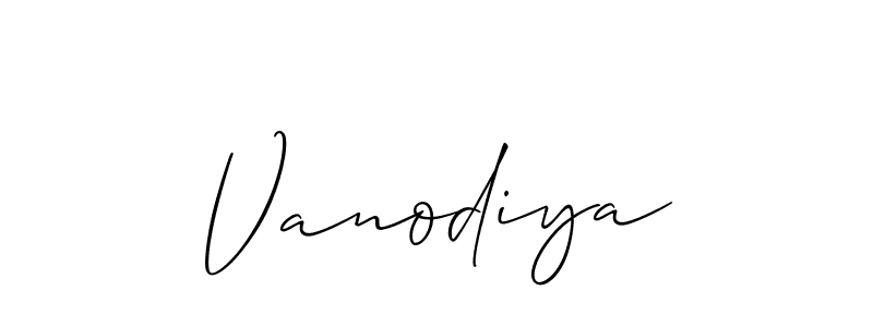 Once you've used our free online signature maker to create your best signature Allison_Script style, it's time to enjoy all of the benefits that Vanodiya name signing documents. Vanodiya signature style 2 images and pictures png