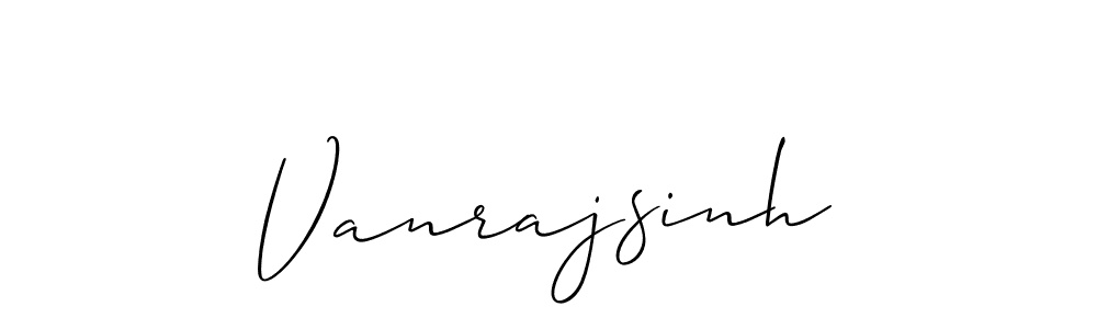 How to make Vanrajsinh name signature. Use Allison_Script style for creating short signs online. This is the latest handwritten sign. Vanrajsinh signature style 2 images and pictures png