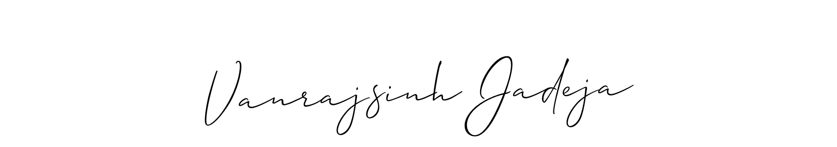 How to Draw Vanrajsinh Jadeja signature style? Allison_Script is a latest design signature styles for name Vanrajsinh Jadeja. Vanrajsinh Jadeja signature style 2 images and pictures png