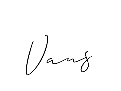 Once you've used our free online signature maker to create your best signature Allison_Script style, it's time to enjoy all of the benefits that Vans name signing documents. Vans signature style 2 images and pictures png